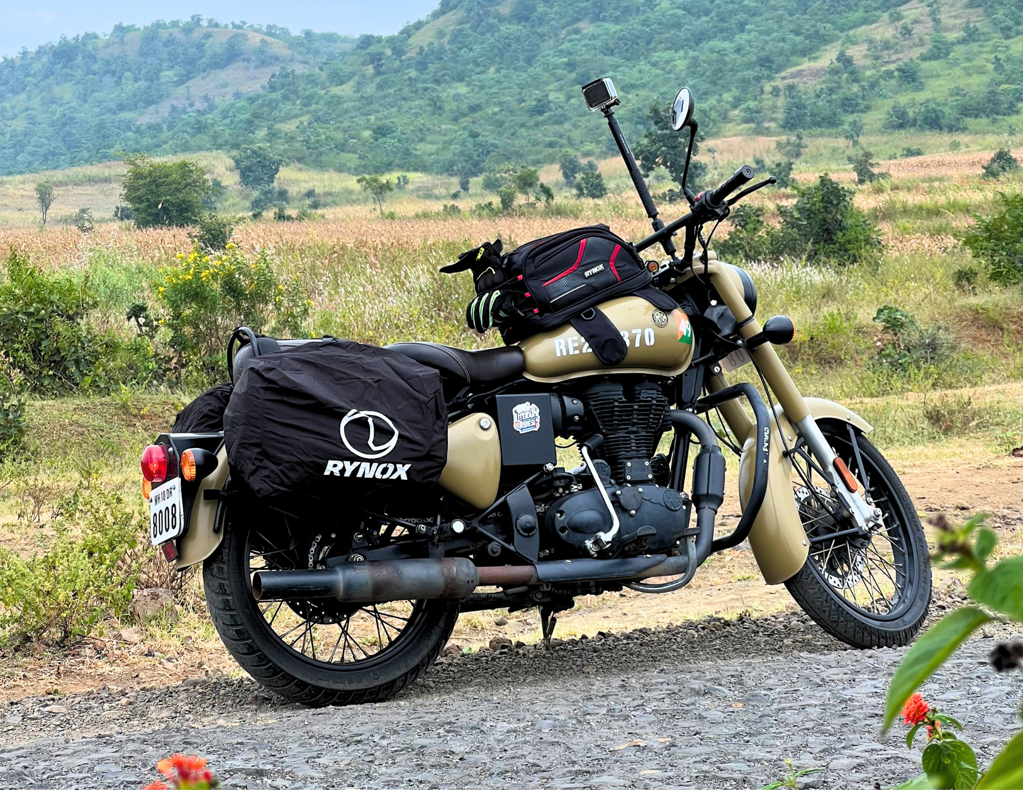 Royal Enfield Classic 350 on mountain road — Literary Rides