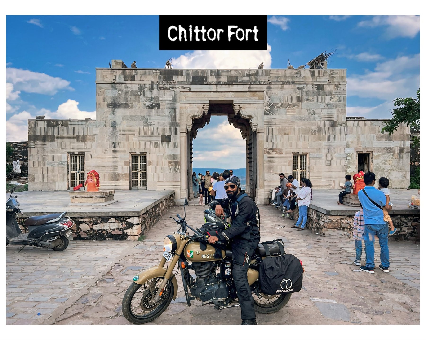 Dr. Vishwanath Bite at Chittor Fort, Rajasthan — Literary Rides